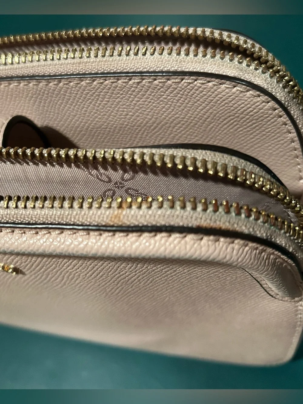 Michael Kors Pale Pink Leather Crossbody Bag